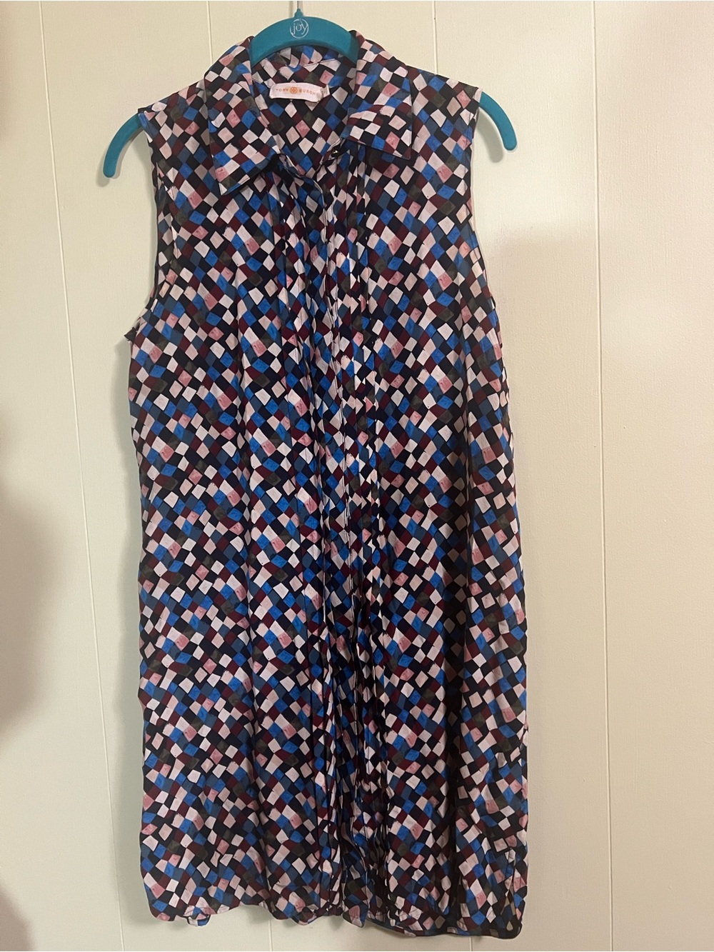 Tory Burch Sleeveless Dress Size 8 100% Silk size M